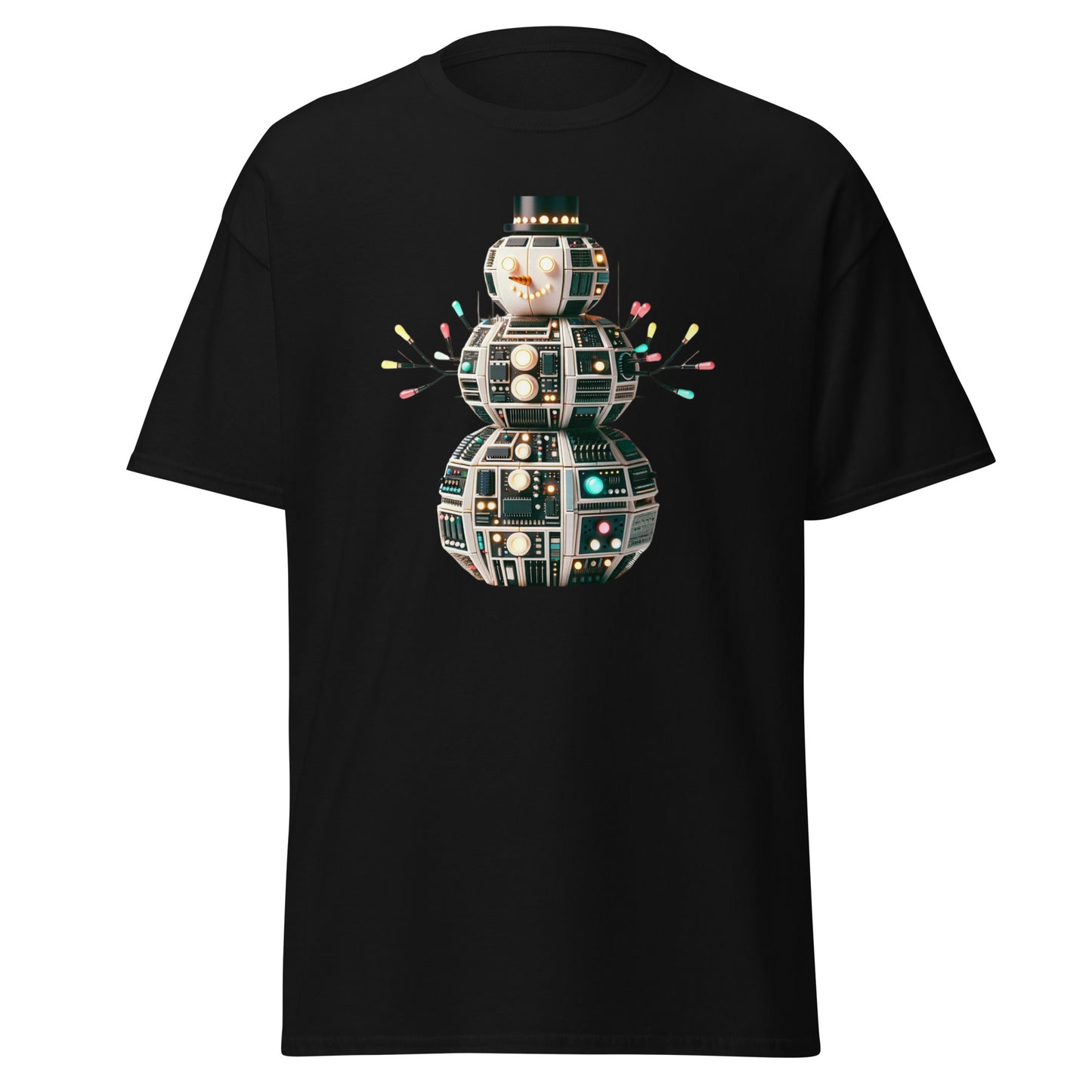 Snowman Droid Christmas Holiday Tee Shirt