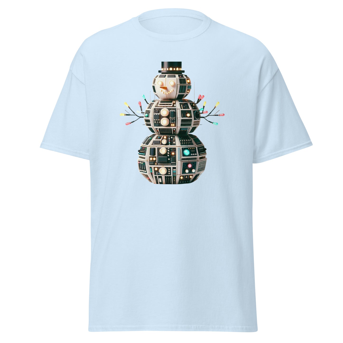 Snowman Droid Christmas Holiday Tee Shirt