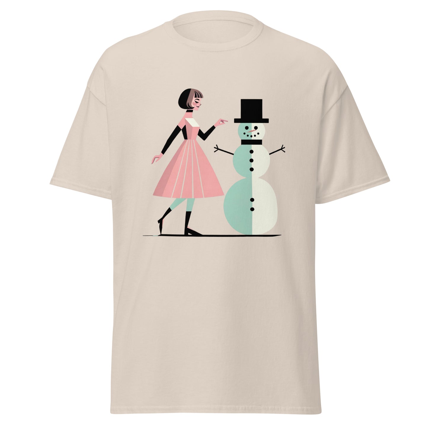 Frosty Waltz: Enchanted Winter Dance - A Girl and Her Snowman