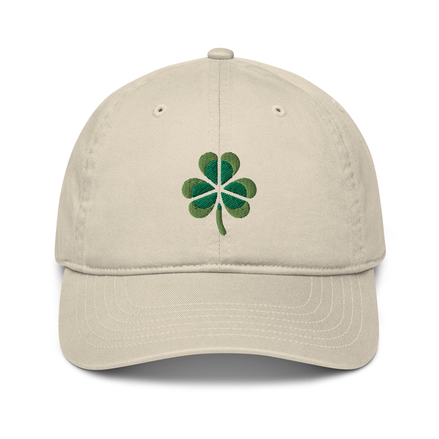 Green Clover Irish St. Patrick’s Day Organic dad hat