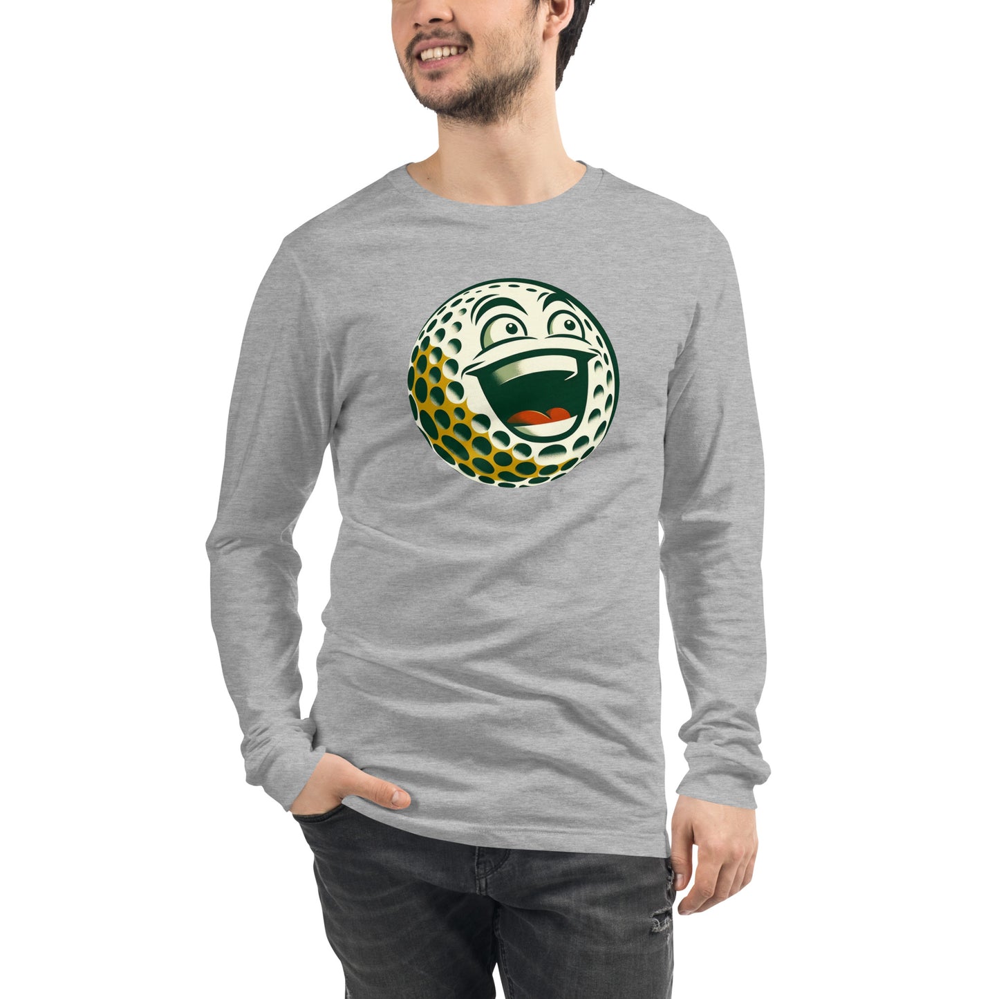 Overly Enthusiastic Golf Ball Unisex Long Sleeve Tee