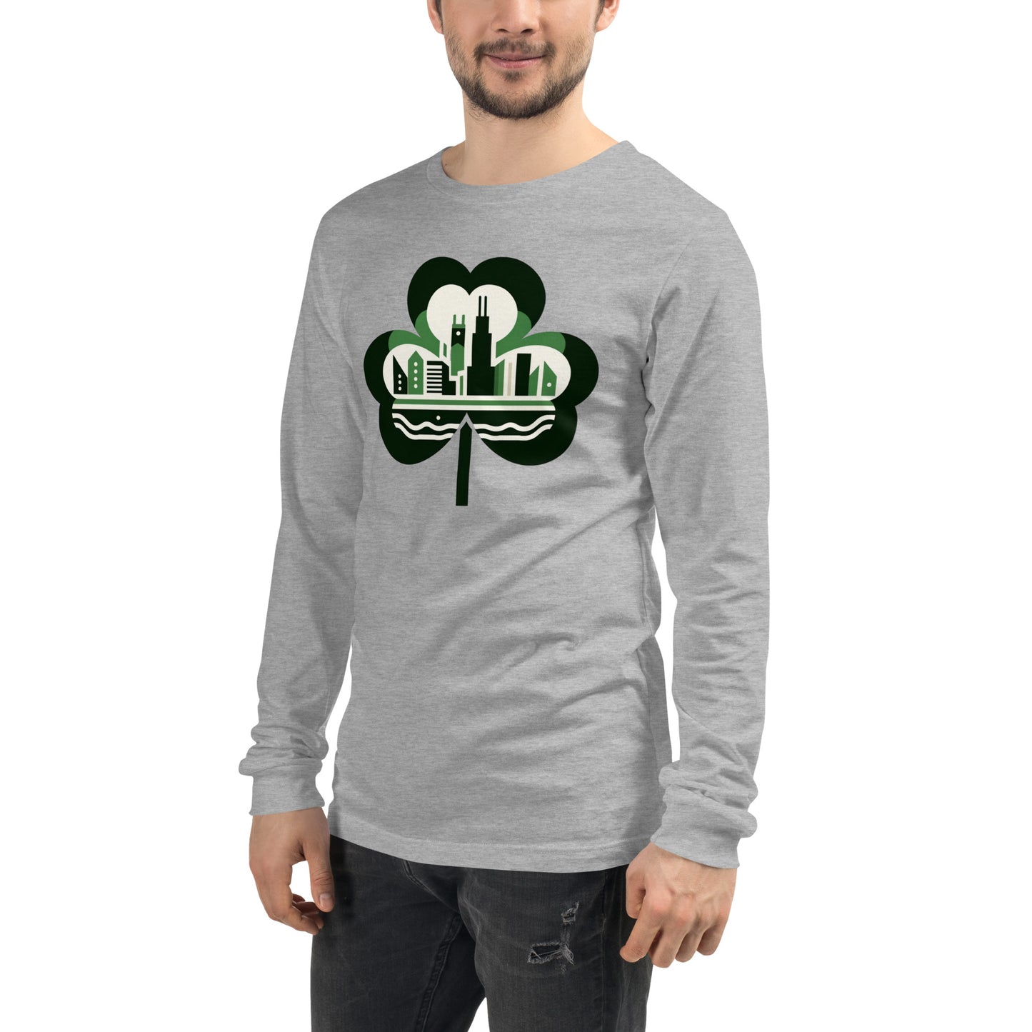 Chicago Shamrock St. Patrick’s Day Irish Unisex Long Sleeve Tee
