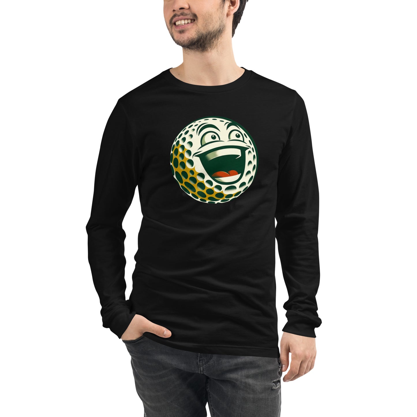 Overly Enthusiastic Golf Ball Unisex Long Sleeve Tee