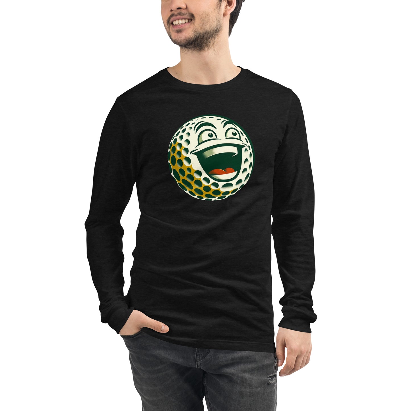 Overly Enthusiastic Golf Ball Unisex Long Sleeve Tee