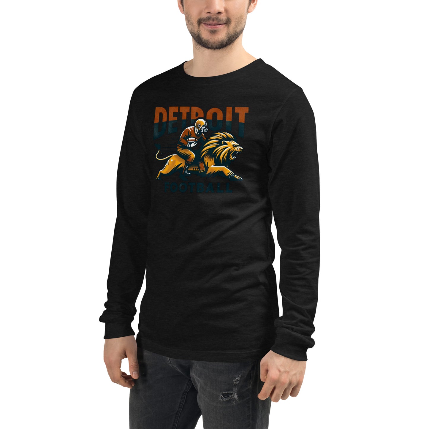 Detroit Football Unisex Long Sleeve Tee