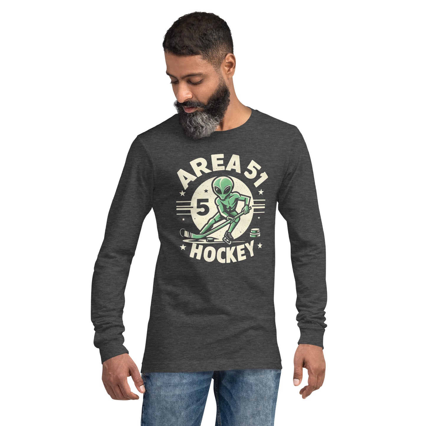 Area 51 Hockey Alien Unisex Long Sleeve Tee
