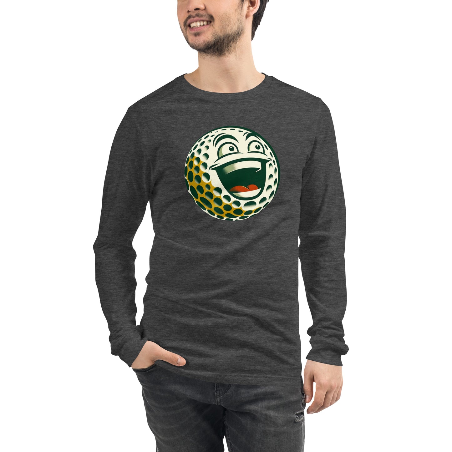 Overly Enthusiastic Golf Ball Unisex Long Sleeve Tee