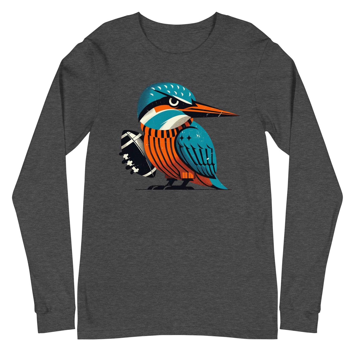 Champaign Kingfishers Vintage Rustic GameDay Threads Unisex Long Sleeve Tee
