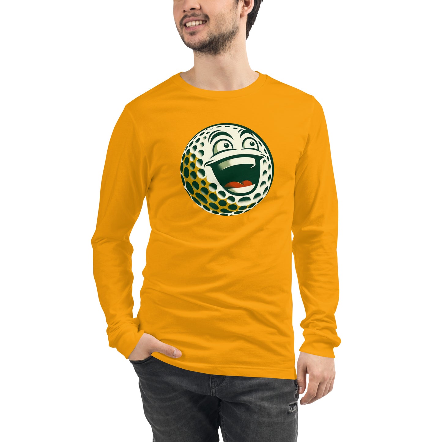 Overly Enthusiastic Golf Ball Unisex Long Sleeve Tee