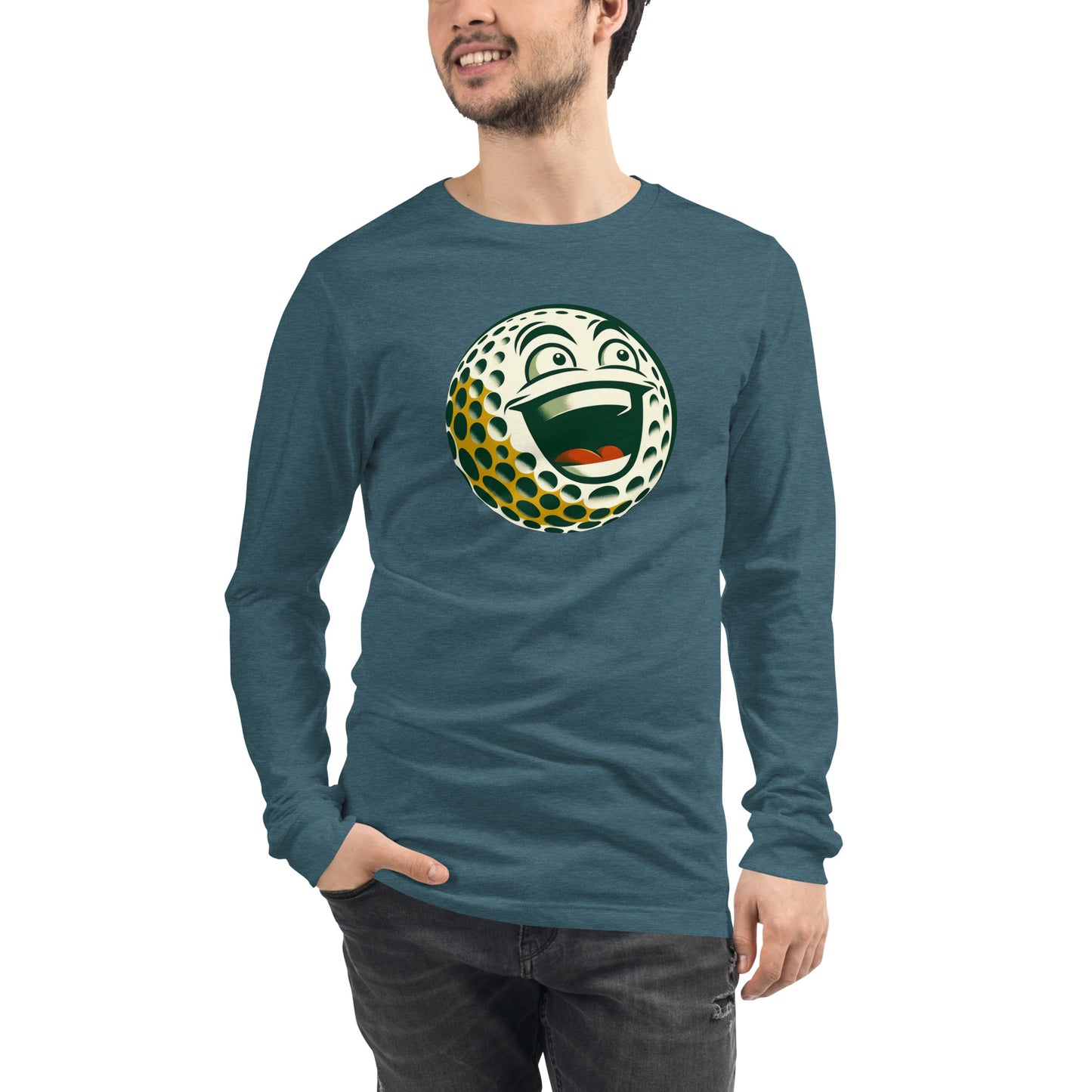 Overly Enthusiastic Golf Ball Unisex Long Sleeve Tee
