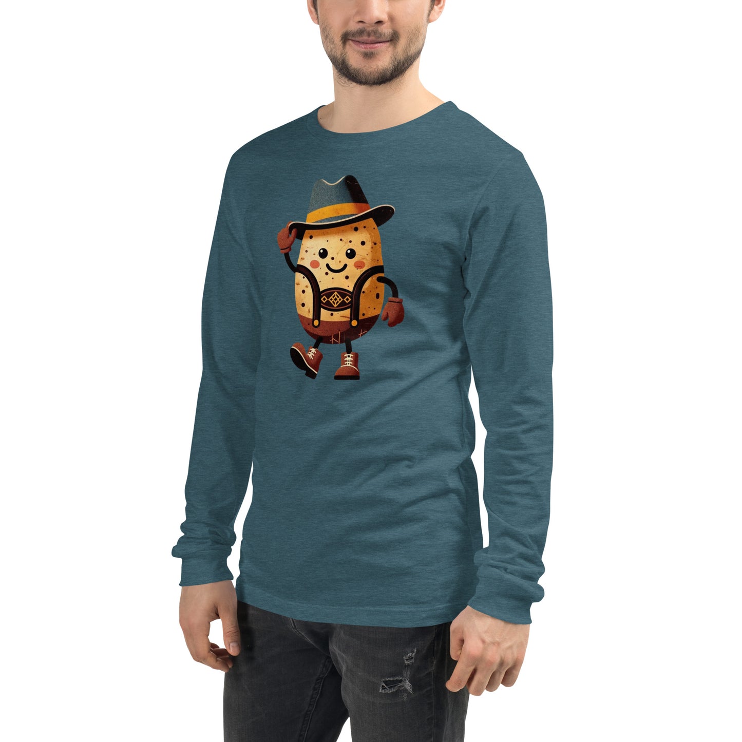 Oktoberfest German Potato Man Unisex Long Sleeve Tee