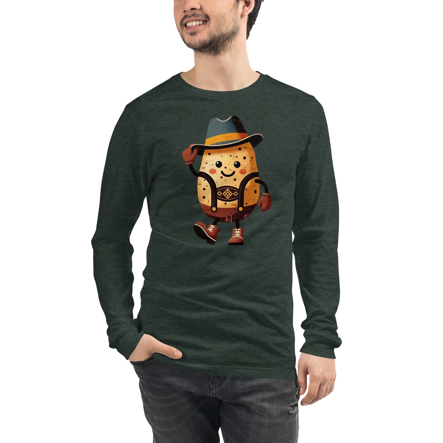 Oktoberfest German Potato Man Unisex Long Sleeve Tee
