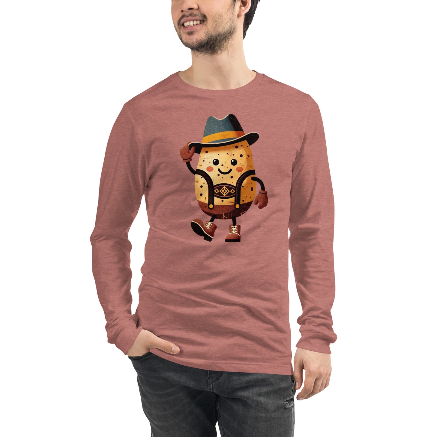 Oktoberfest German Potato Man Unisex Long Sleeve Tee