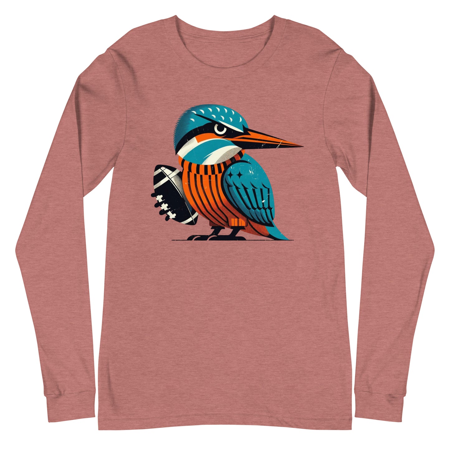 Champaign Kingfishers Vintage Rustic GameDay Threads Unisex Long Sleeve Tee