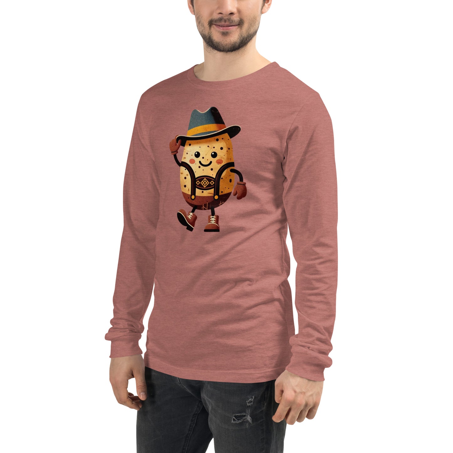 Oktoberfest German Potato Man Unisex Long Sleeve Tee