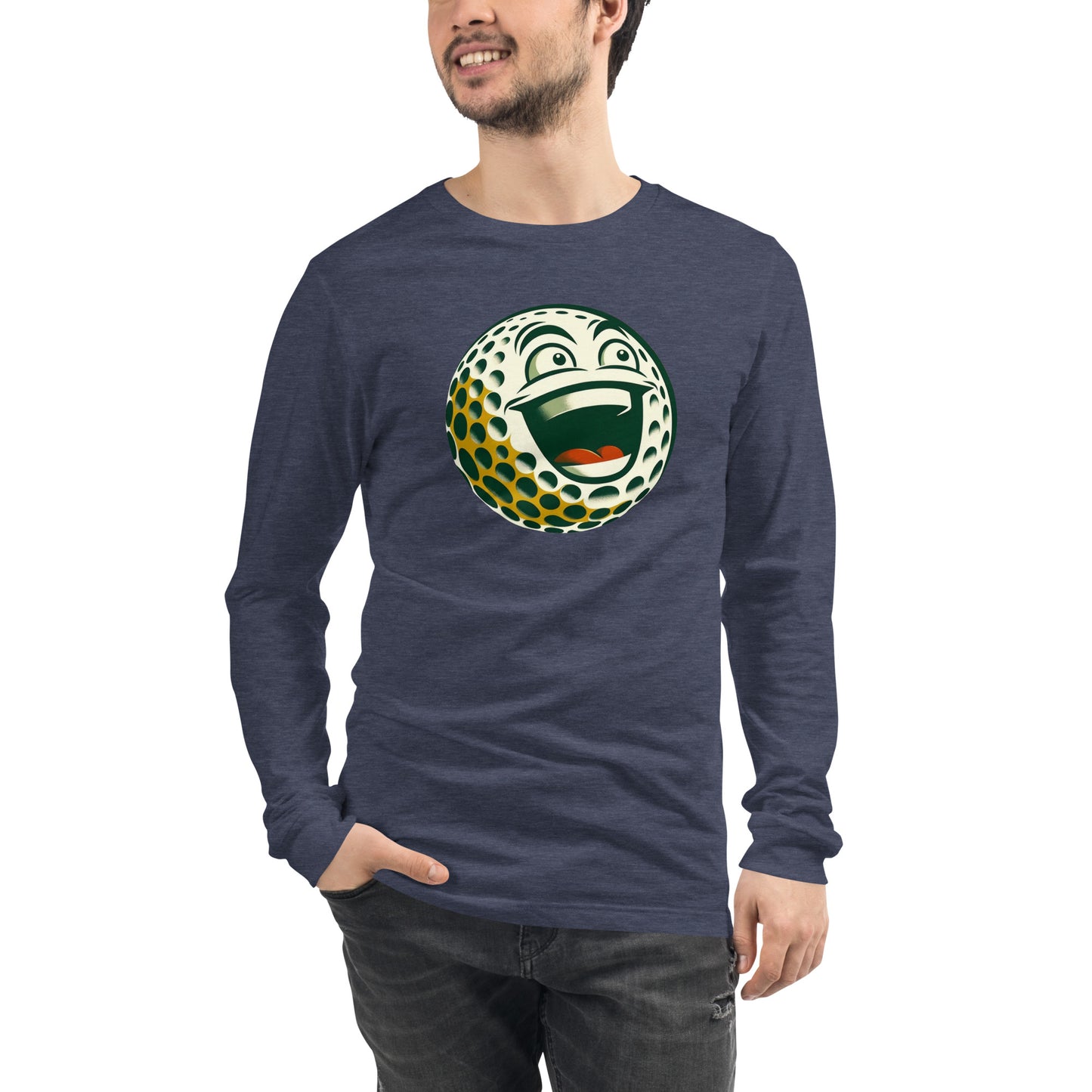 Overly Enthusiastic Golf Ball Unisex Long Sleeve Tee