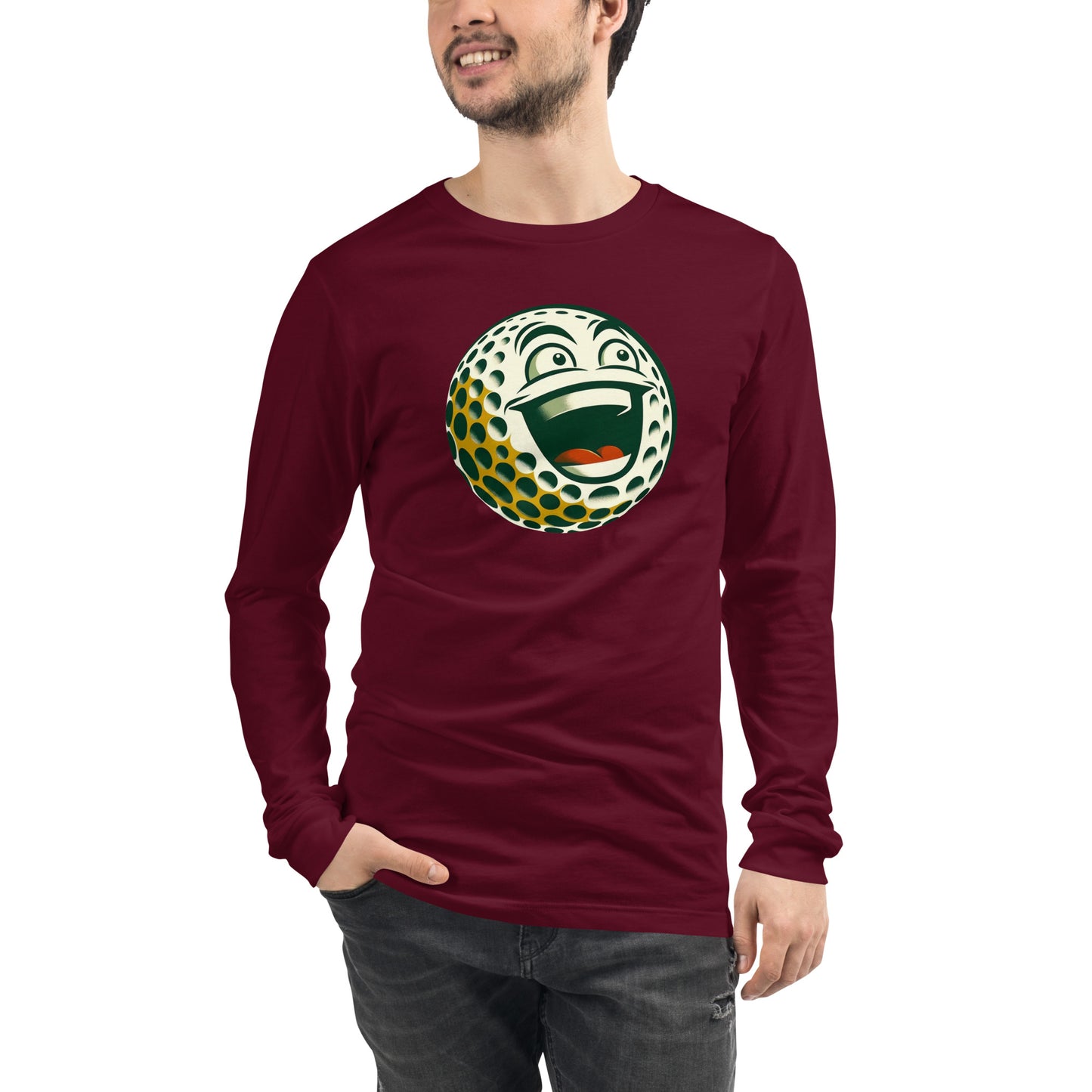 Overly Enthusiastic Golf Ball Unisex Long Sleeve Tee