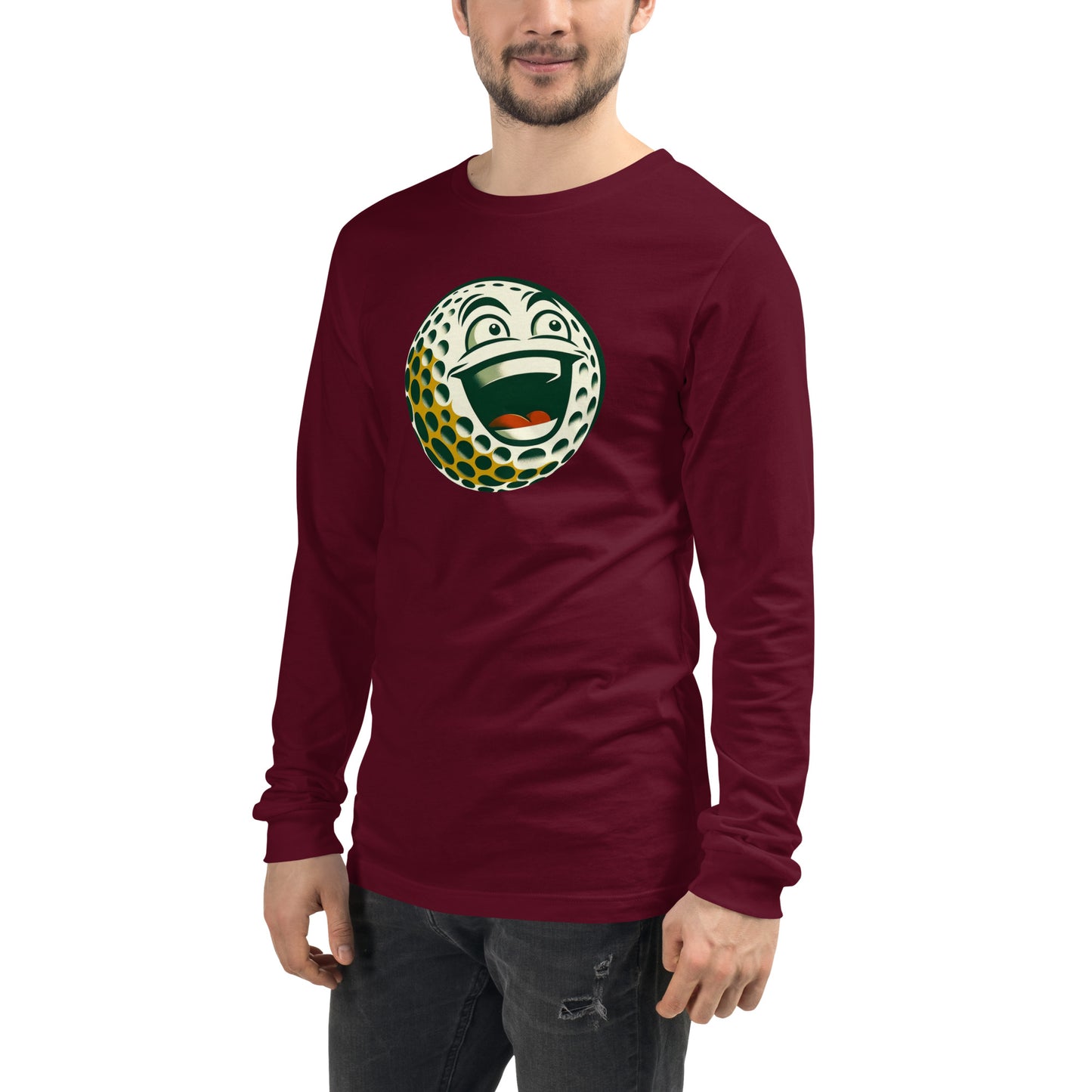 Overly Enthusiastic Golf Ball Unisex Long Sleeve Tee