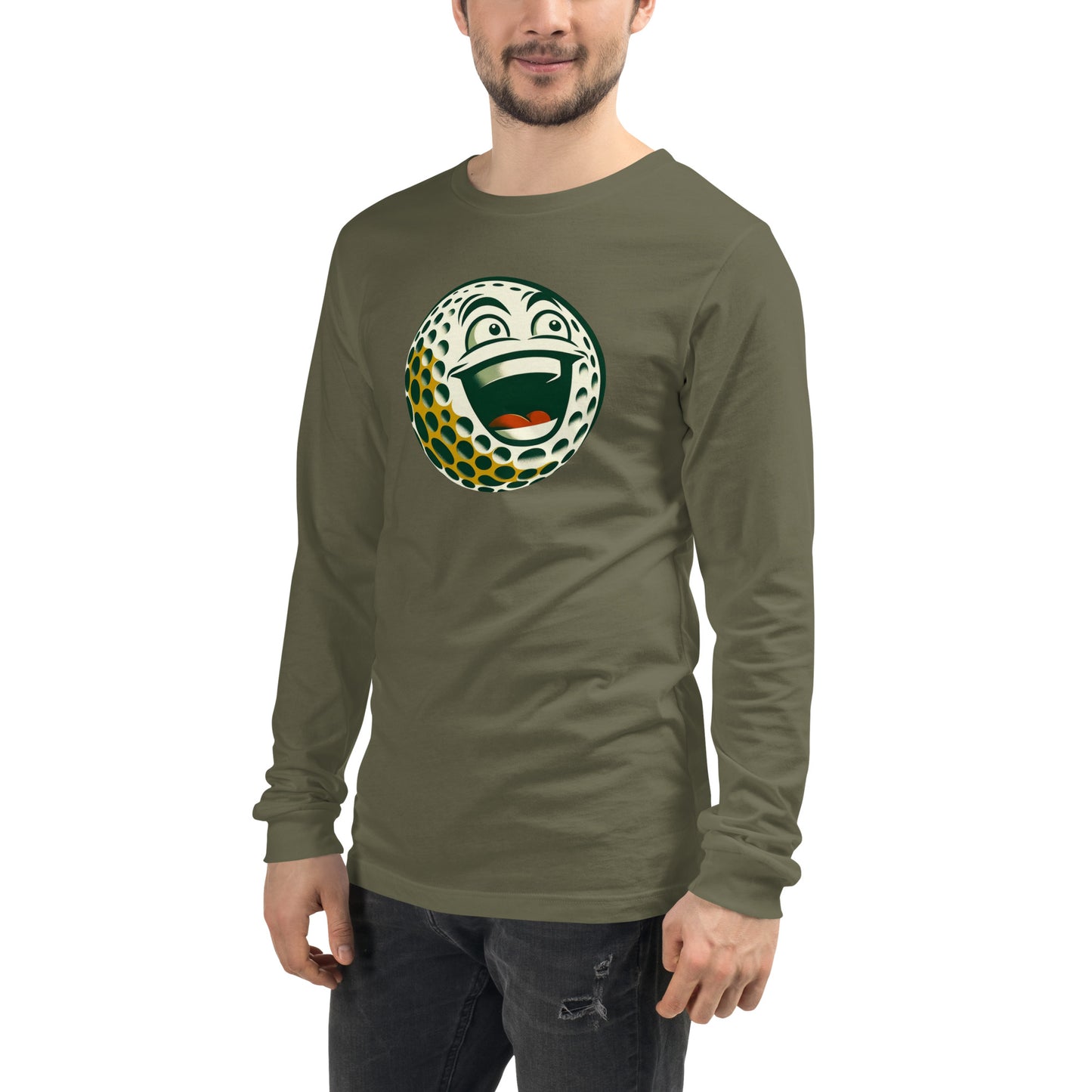 Overly Enthusiastic Golf Ball Unisex Long Sleeve Tee