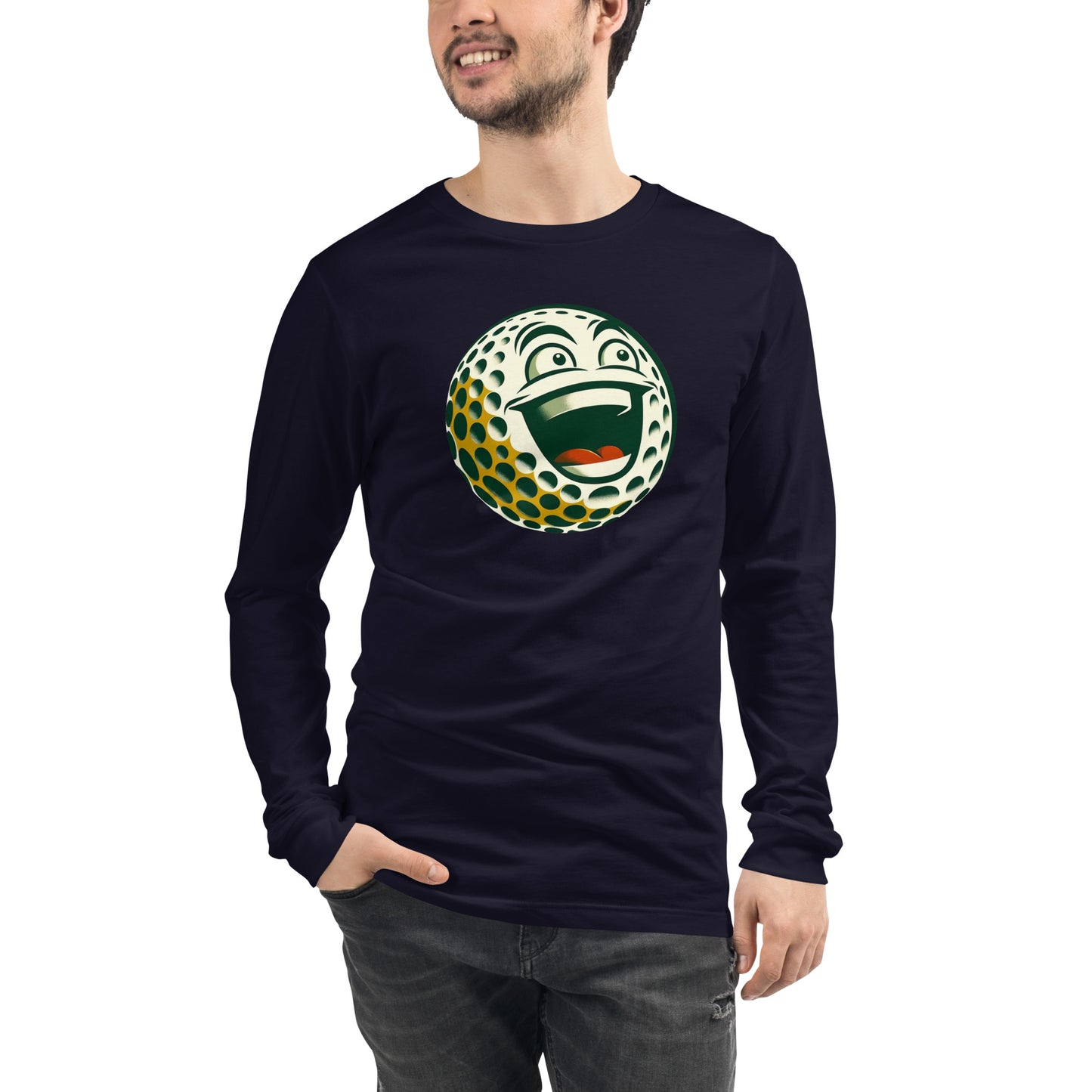 Overly Enthusiastic Golf Ball Unisex Long Sleeve Tee