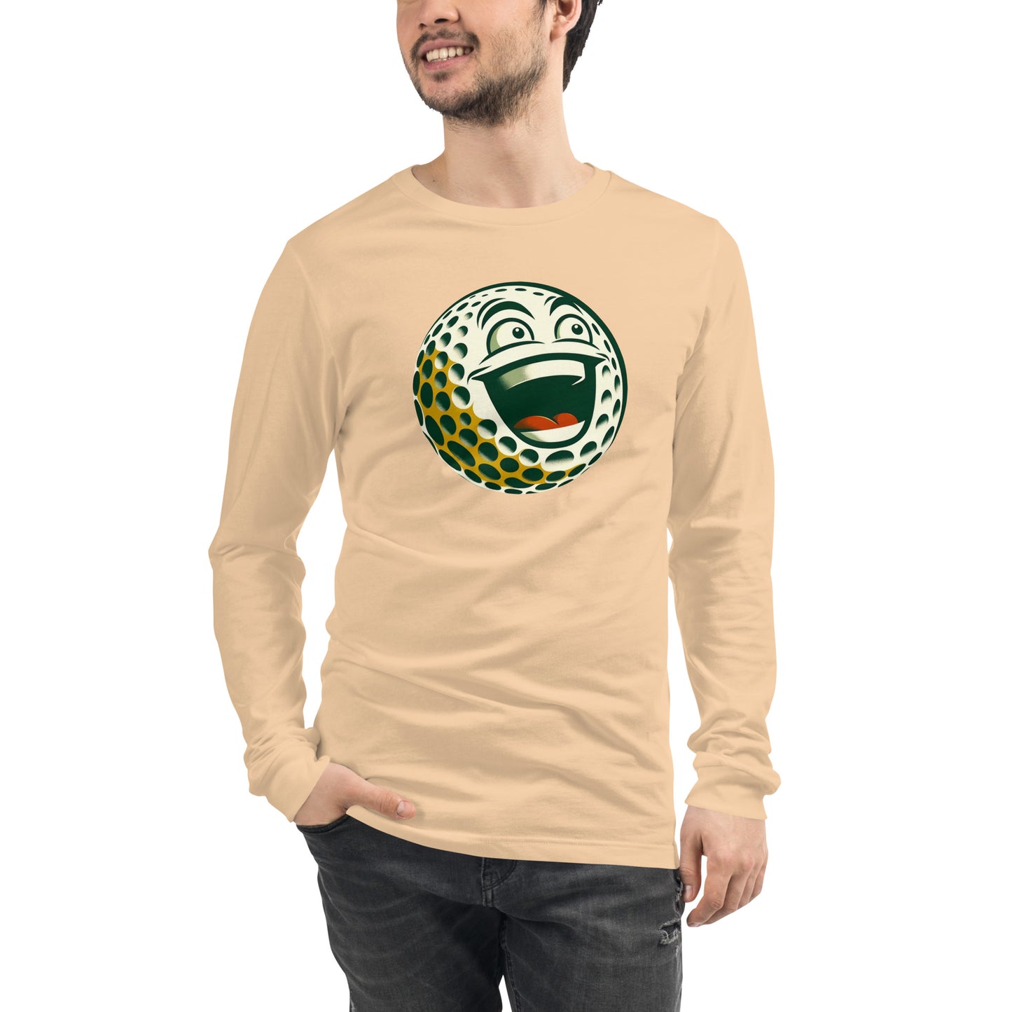 Overly Enthusiastic Golf Ball Unisex Long Sleeve Tee