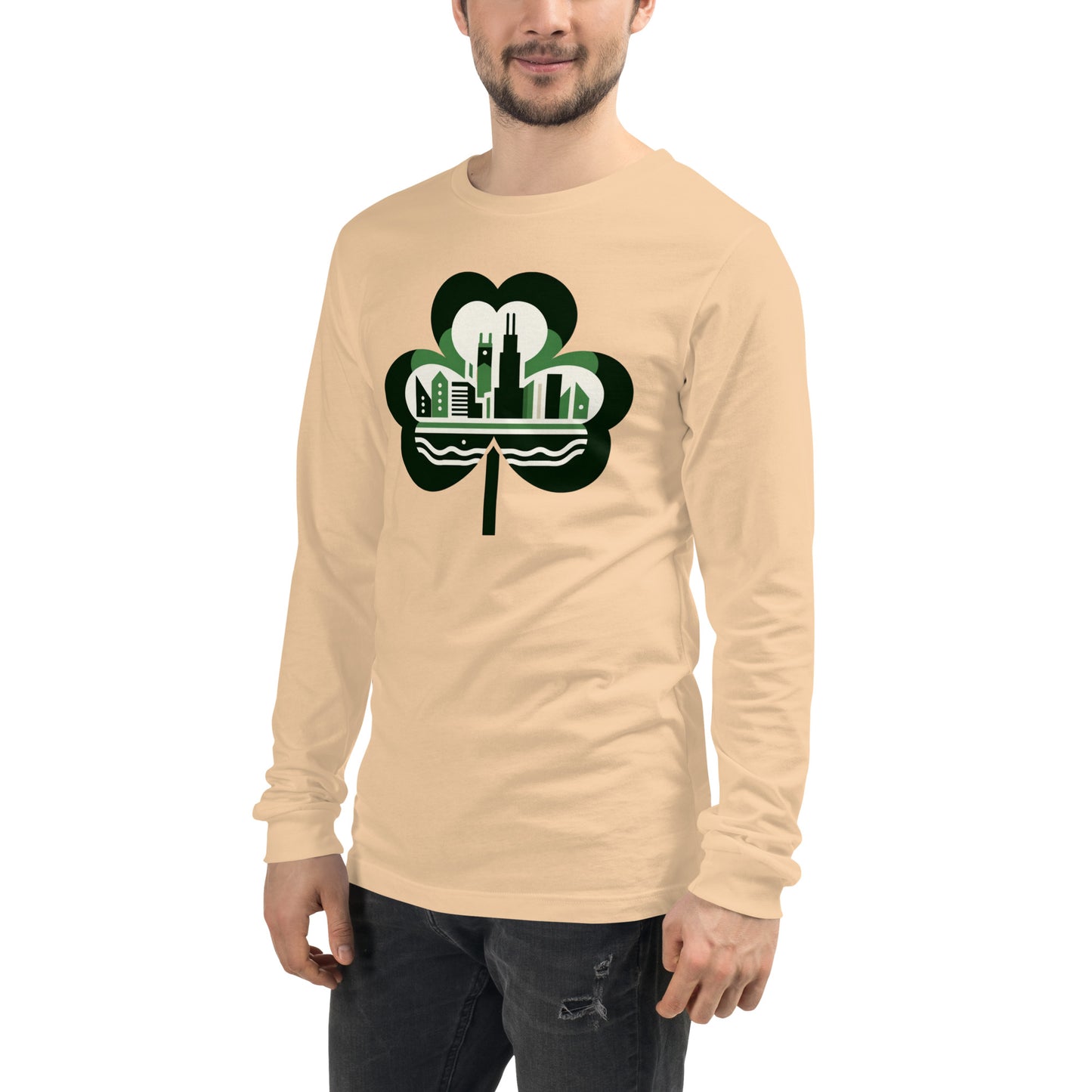 Chicago Shamrock St. Patrick’s Day Irish Unisex Long Sleeve Tee