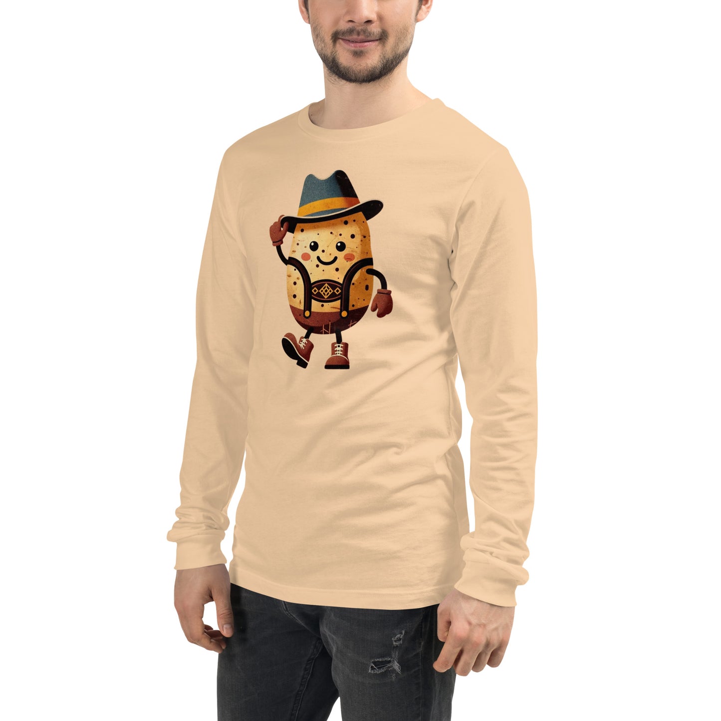 Oktoberfest German Potato Man Unisex Long Sleeve Tee