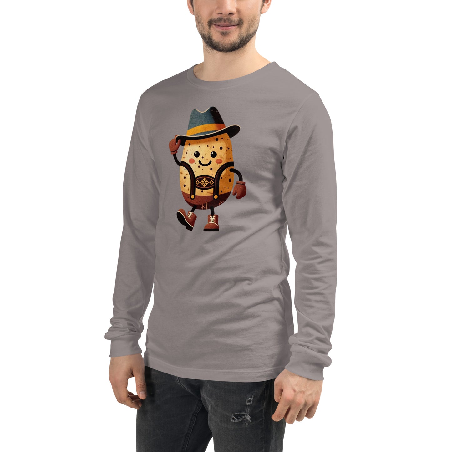 Oktoberfest German Potato Man Unisex Long Sleeve Tee