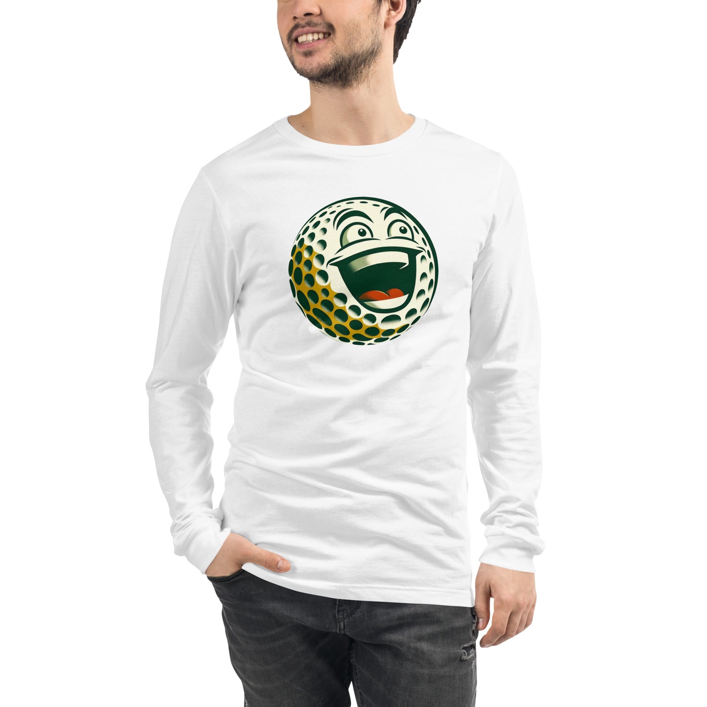 Overly Enthusiastic Golf Ball Unisex Long Sleeve Tee