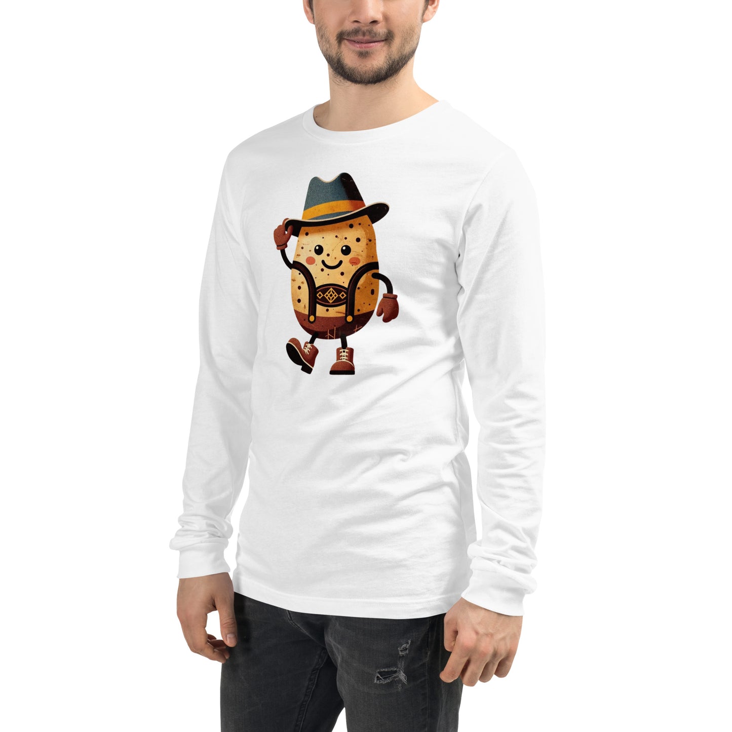 Oktoberfest German Potato Man Unisex Long Sleeve Tee