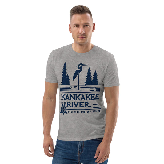 Illinois Waters Kankakee River “113 miles of fun” Unisex organic cotton t-shirt