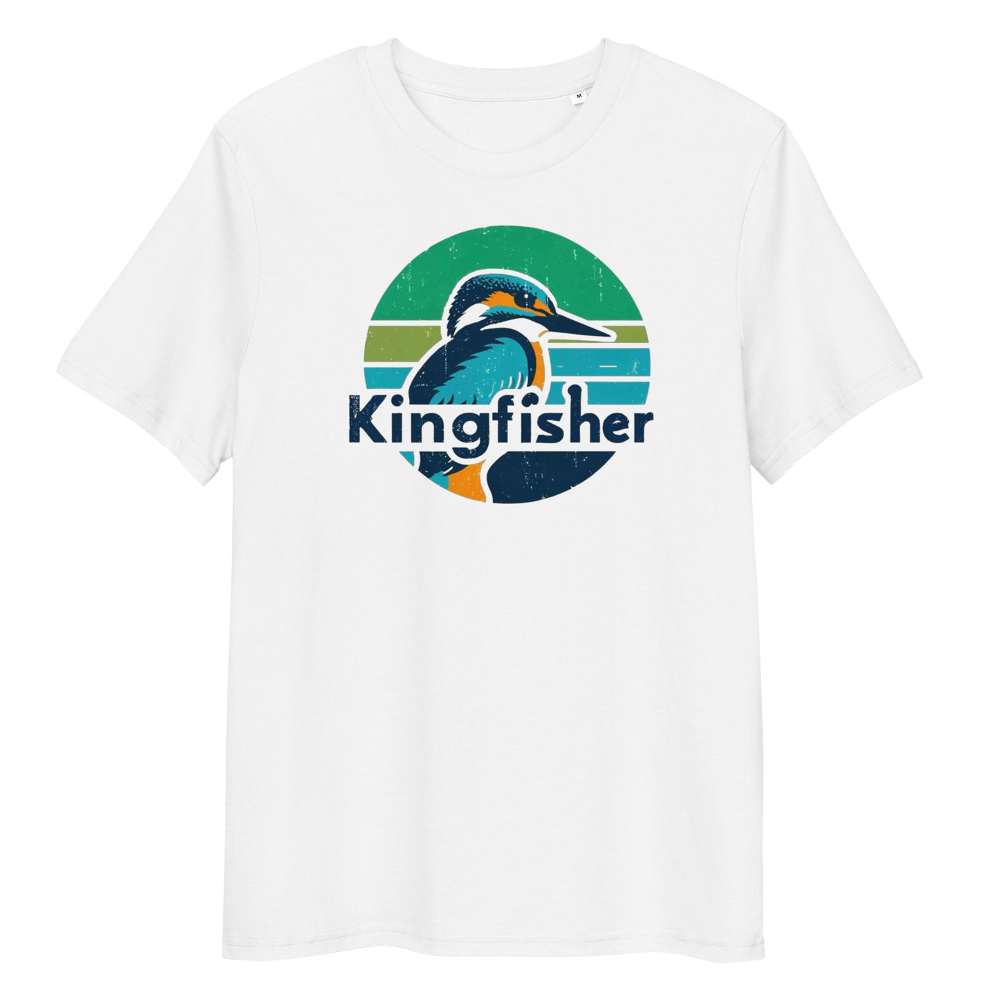 Vintage Kingfisher Bird Unisex organic cotton t-shirt