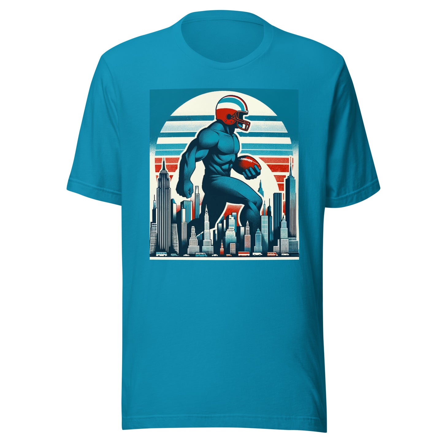 New York Gridiron: Metropolis Guardian - Retro Football Tapestry Series Unisex t-shirt