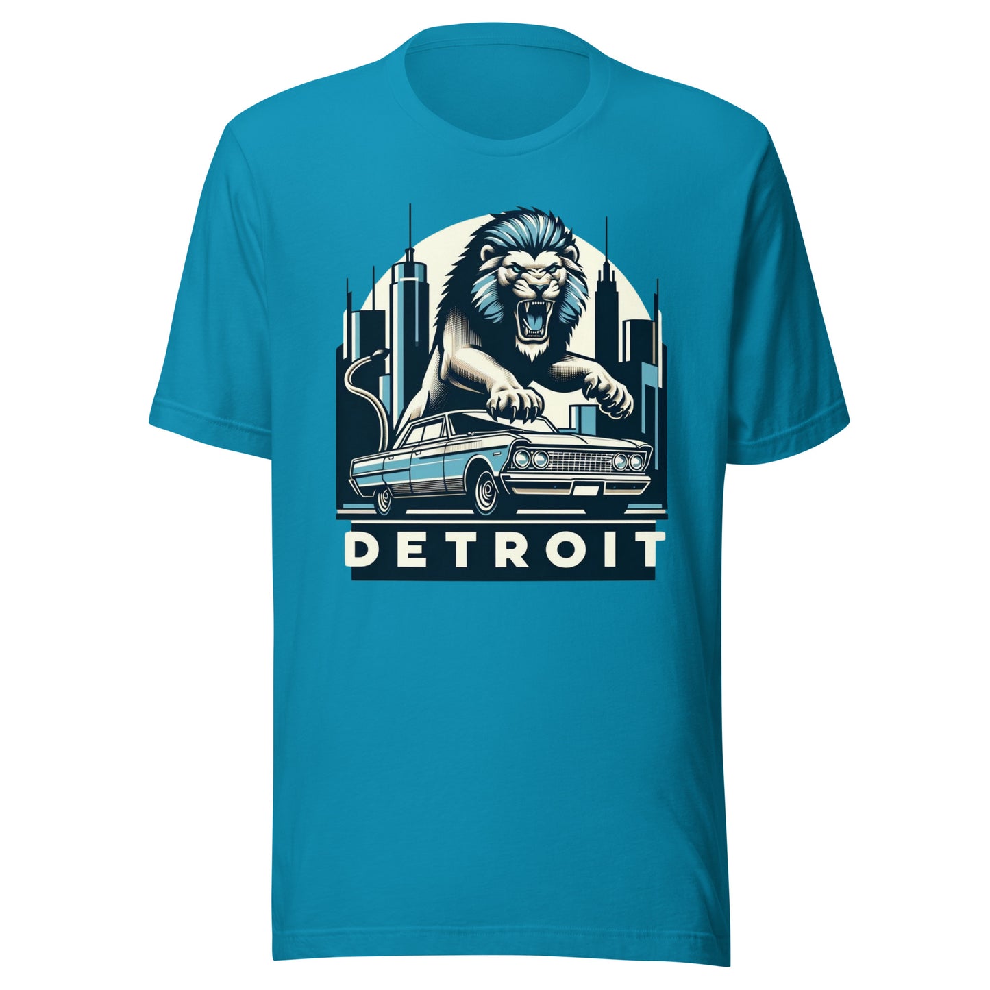 Detroit Gridiron: Motor City Honchos - Retro Football Tapestry Series Unisex t-shirt