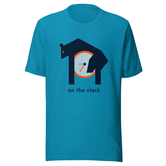 Draft Passed Out Bear "On The Clock" Minimalistic Graphic Tee Unisex t-shirt