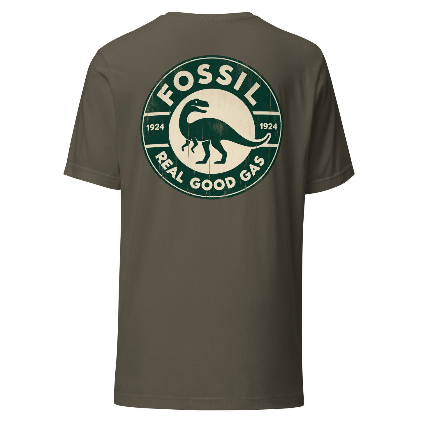 Fossil Gasoline Real Good Gas - Dinosaur Unisex t-shirt