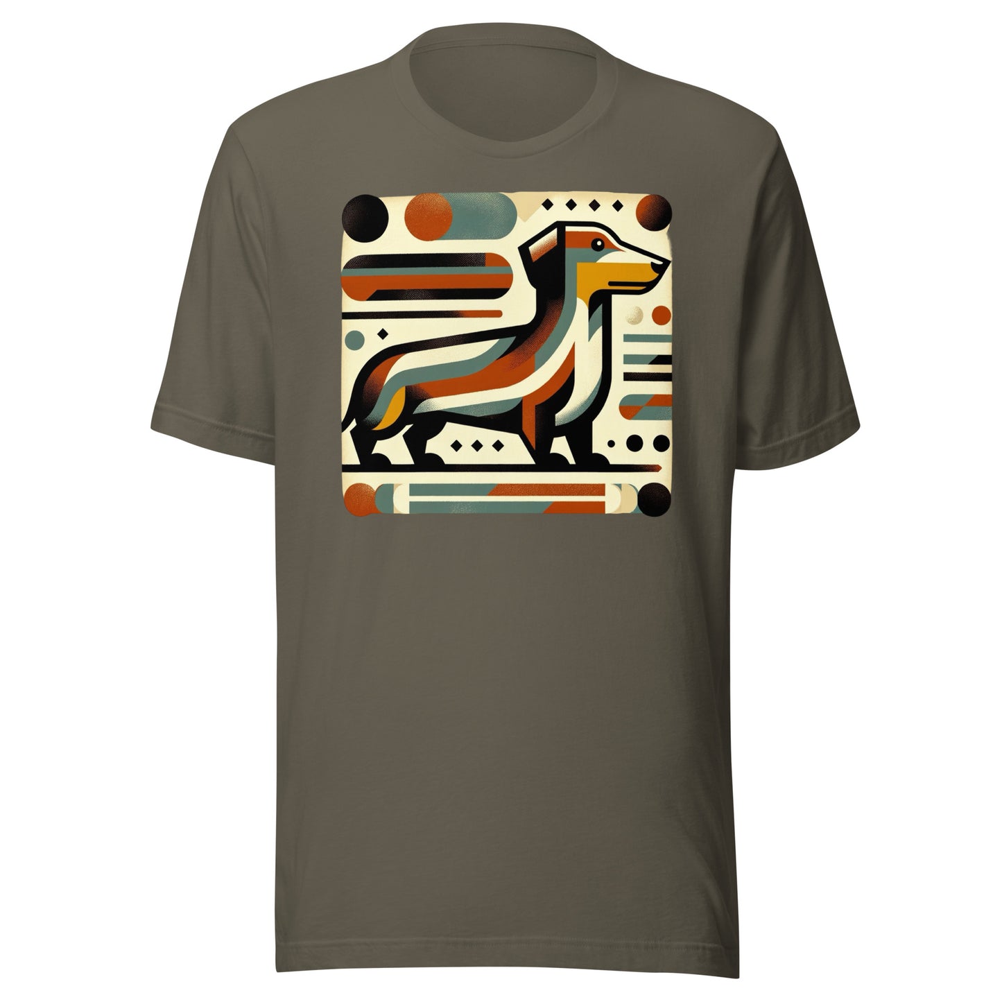 Iron Paws: Dachshund Dog Dash - Swirling Sienna Speed Unisex t-shirt