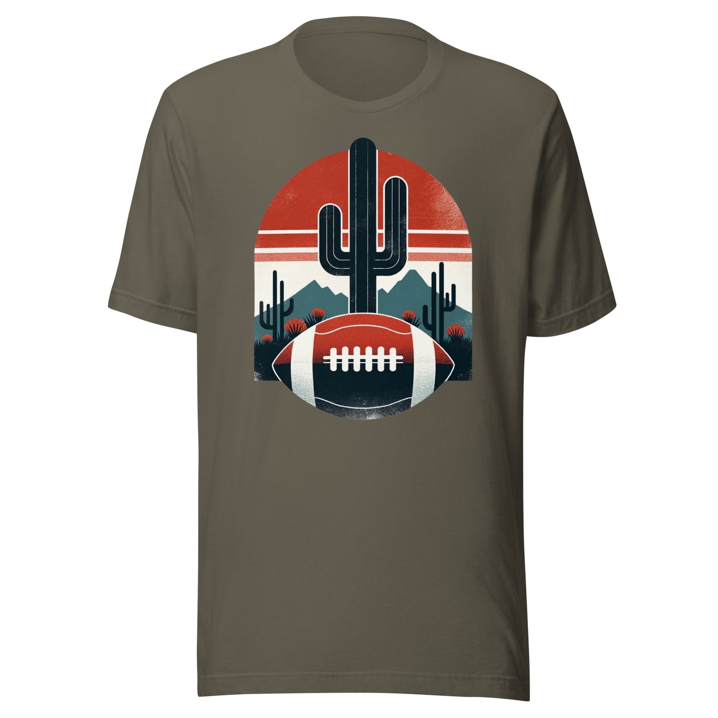 Arizona Gridiron: Desert Dynamos - Retro Football Tapestry Series Unisex t-shirt