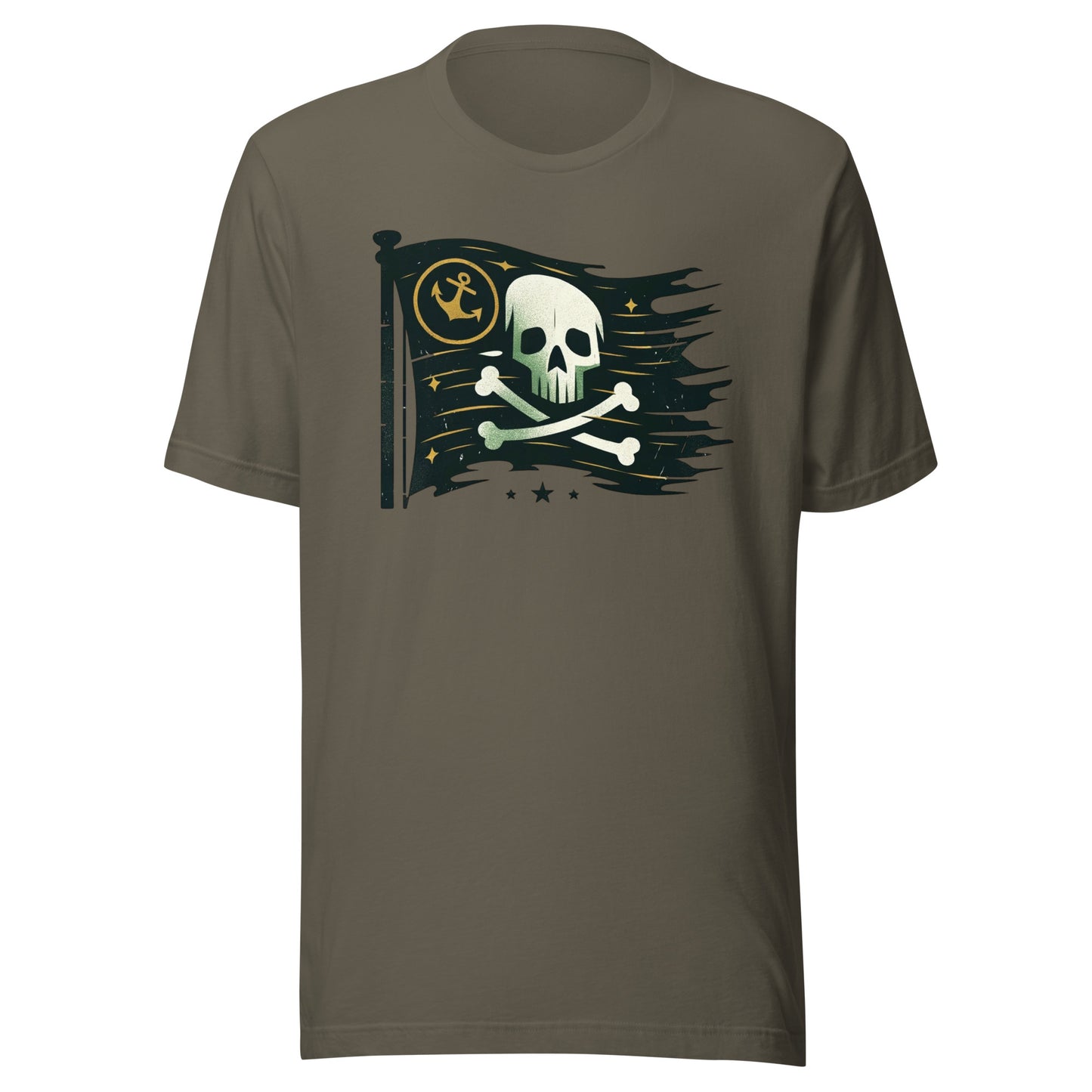 Galactic Buccaneers: Skull and Crossbones of the Cosmic Seas Unisex t-shirt
