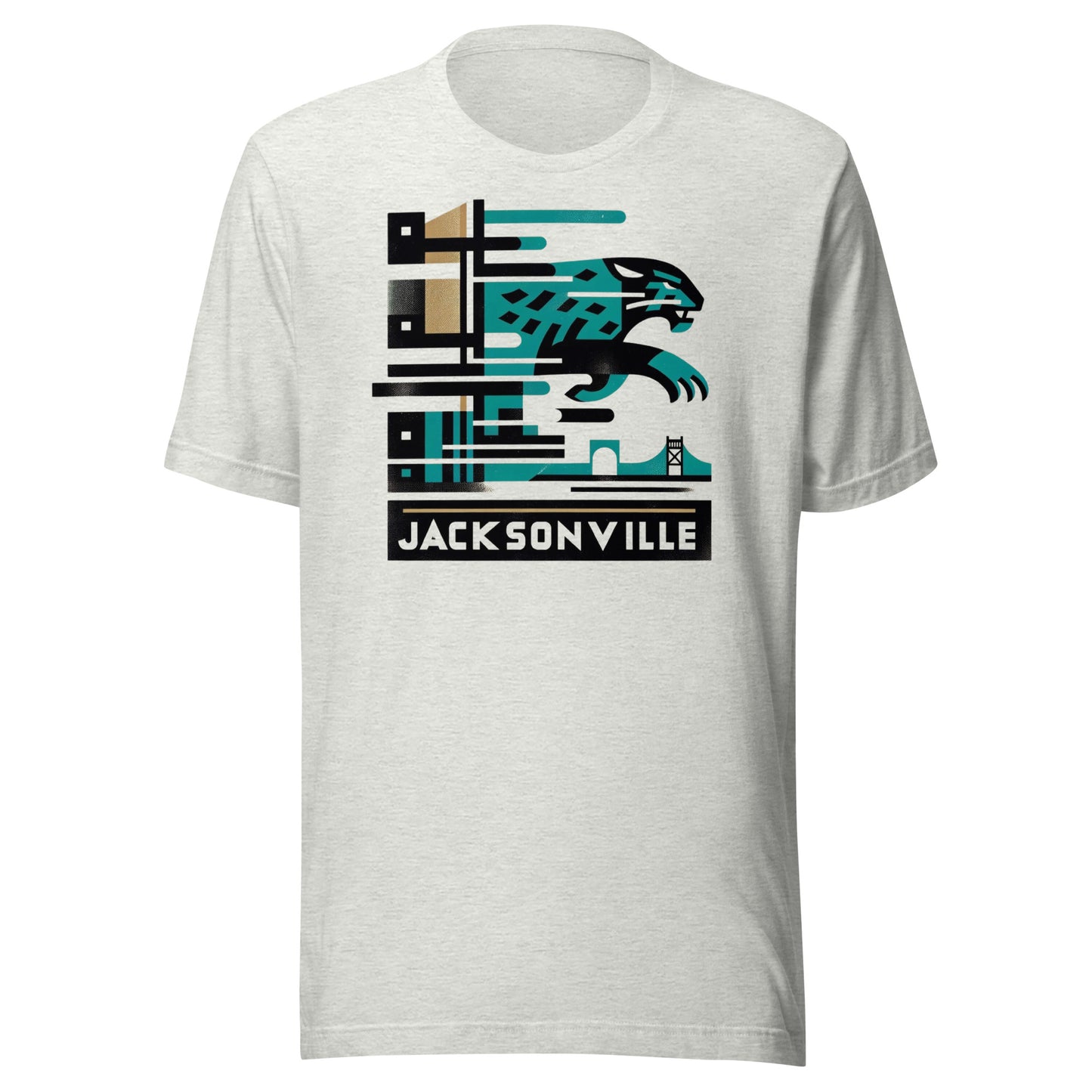 Jacksonville Gridiron: Maritime Cats - Retro Football Tapestry Series Unisex t-shirt