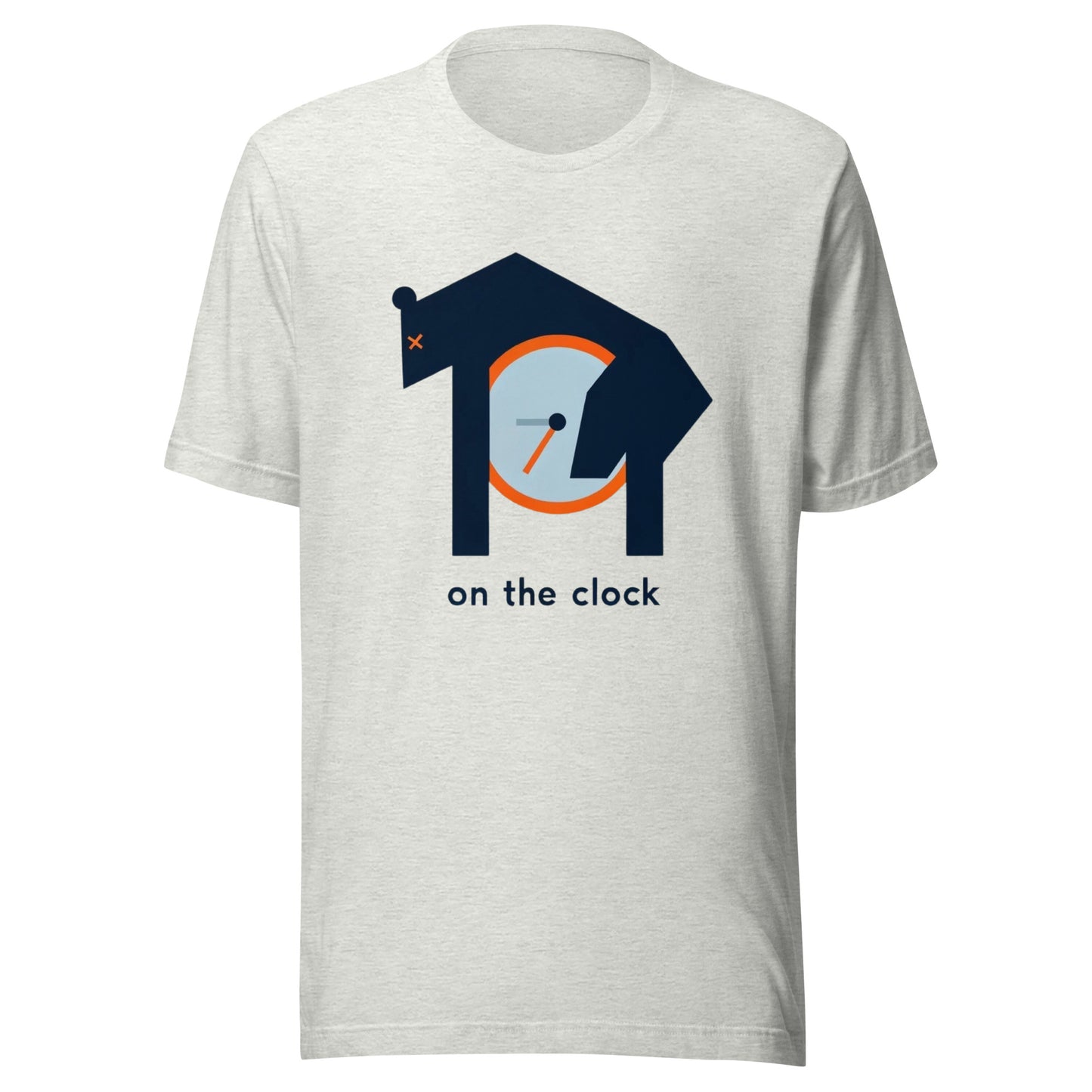 Draft Passed Out Bear "On The Clock" Minimalistic Graphic Tee Unisex t-shirt