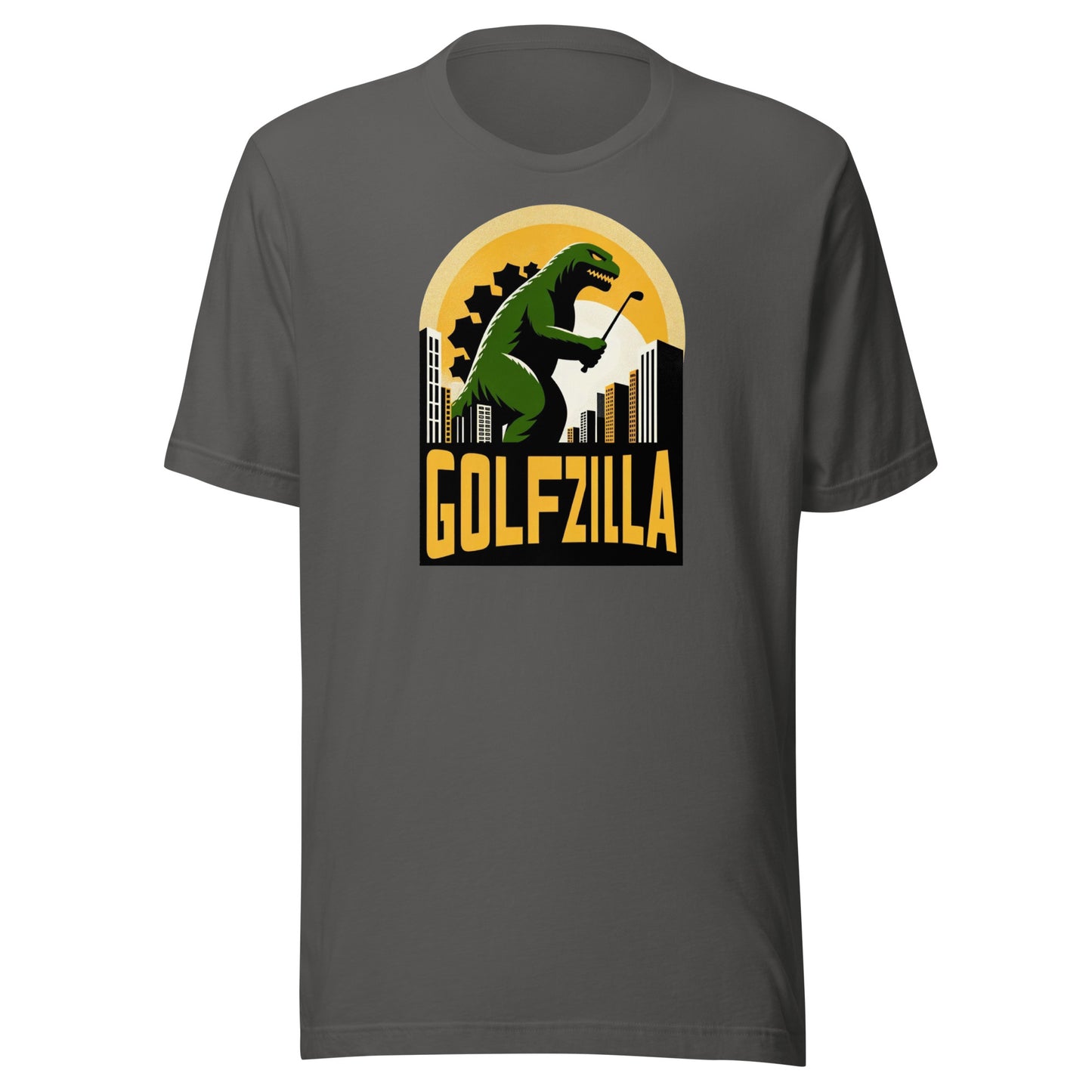 Golfzilla Monster Golfer Golf Unisex t-shirt