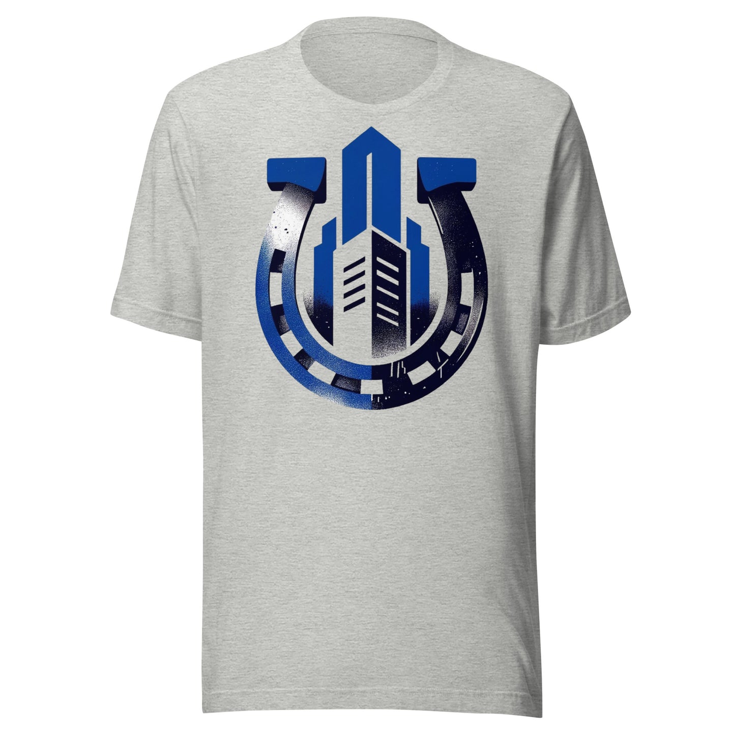 Indianapolis Gridiron: Horseshoe Skyline - Retro Football Tapestry Series Unisex t-shirt