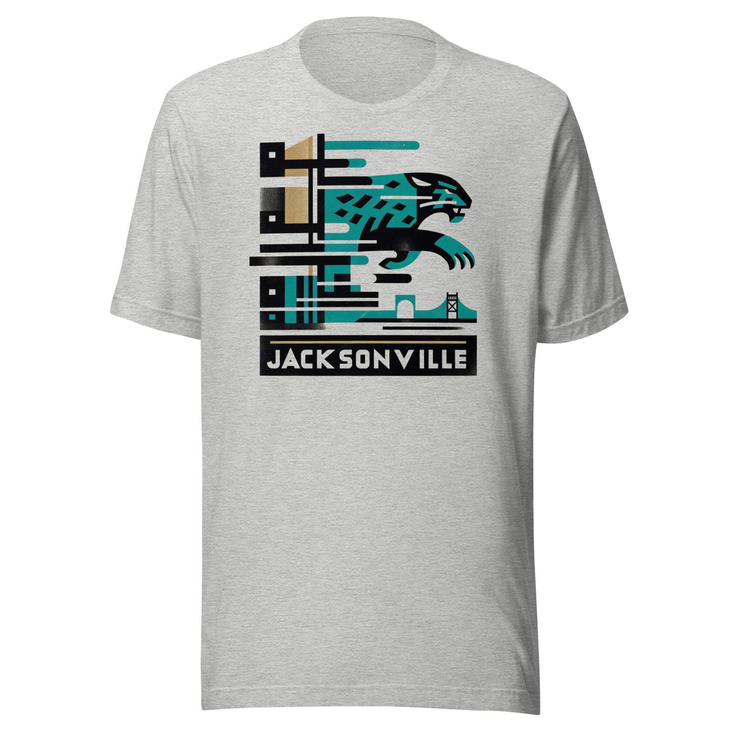 Jacksonville Gridiron: Maritime Cats - Retro Football Tapestry Series Unisex t-shirt