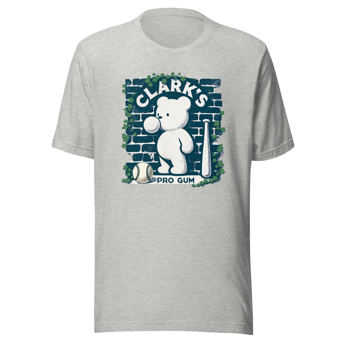 Clark's Pro Gum Vintage Inspired Cub Bear Baseball Ivy Chicago Art Unisex Tee