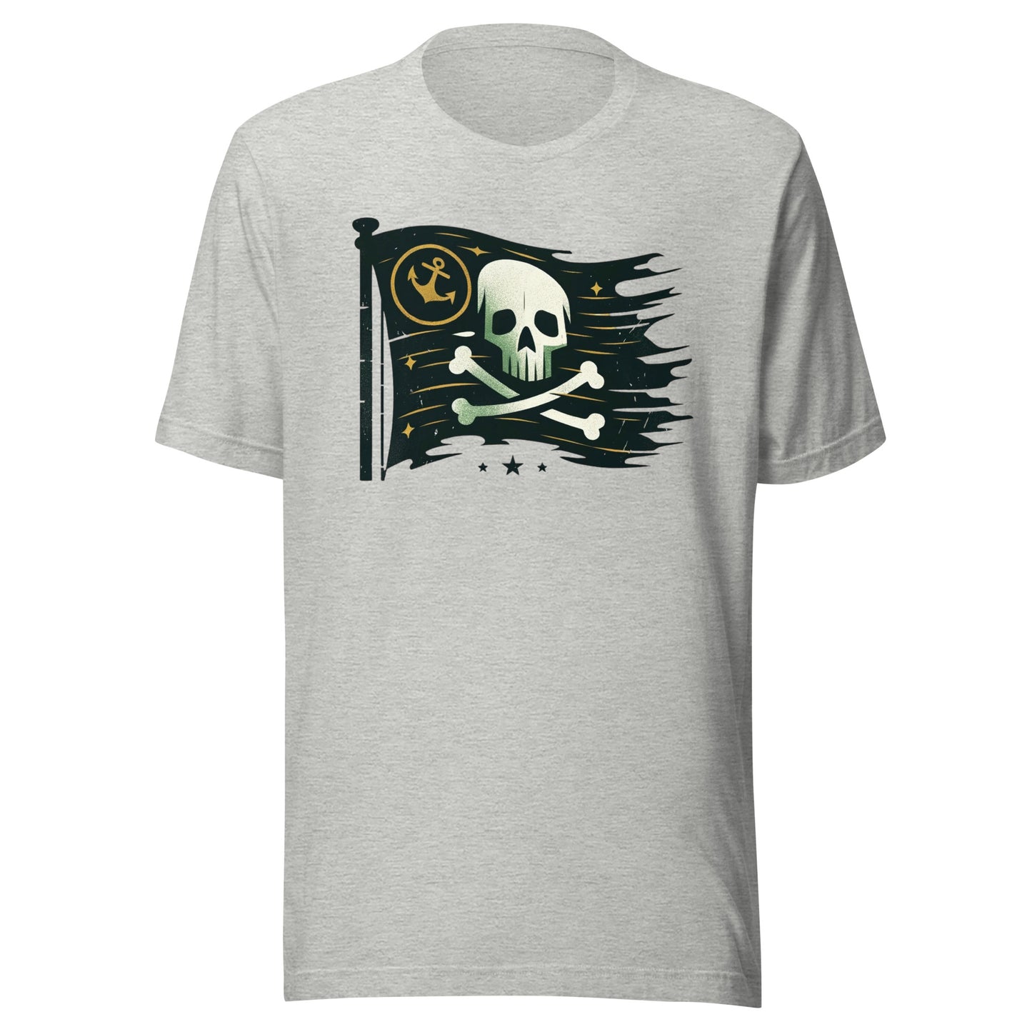 Galactic Buccaneers: Skull and Crossbones of the Cosmic Seas Unisex t-shirt