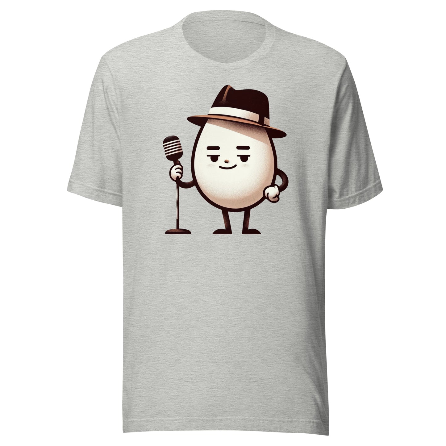 All the Yolks: Cool Egg Comedian with Microphone Unisex Tee