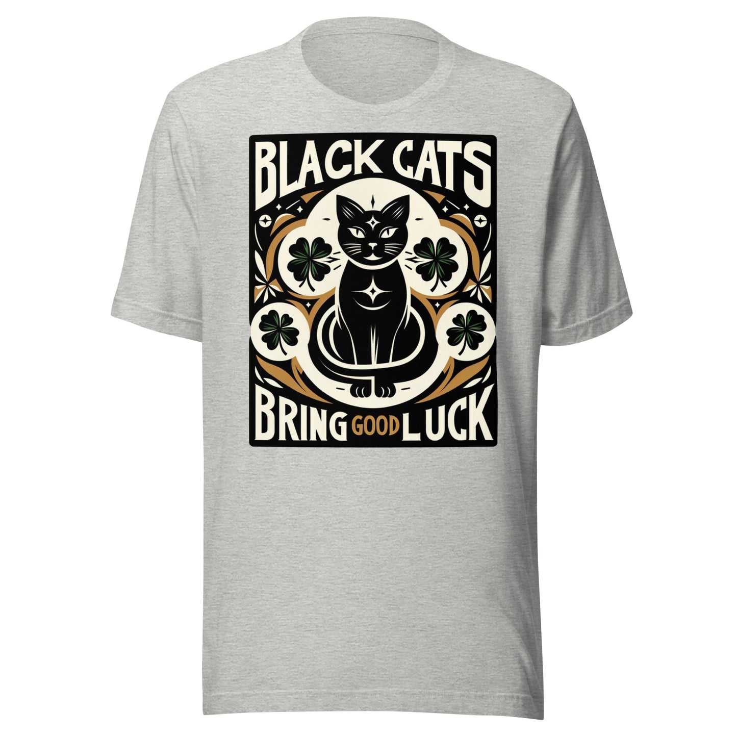 Black Cats Bring Good Luck Graphic Unisex t-shirt