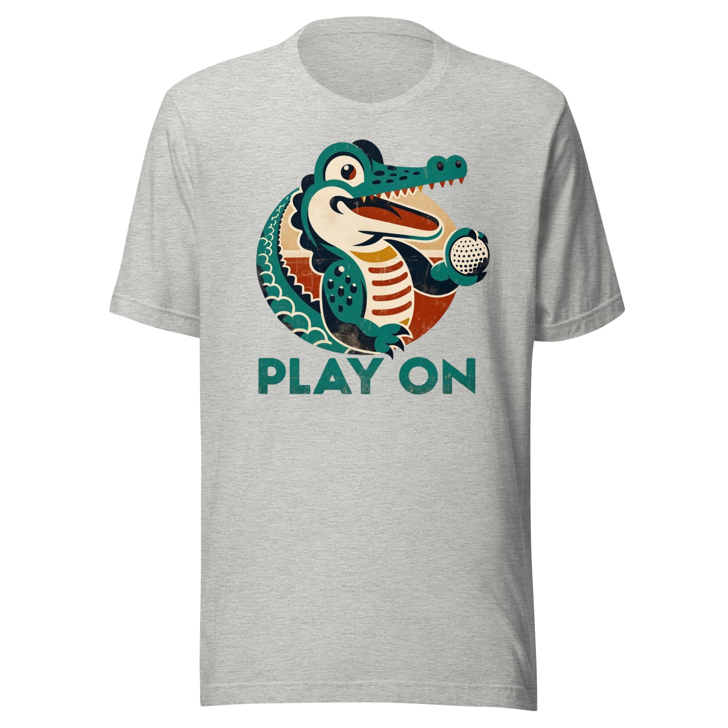 Golf Gator Play On Golfing Tee Unisex t-shirt