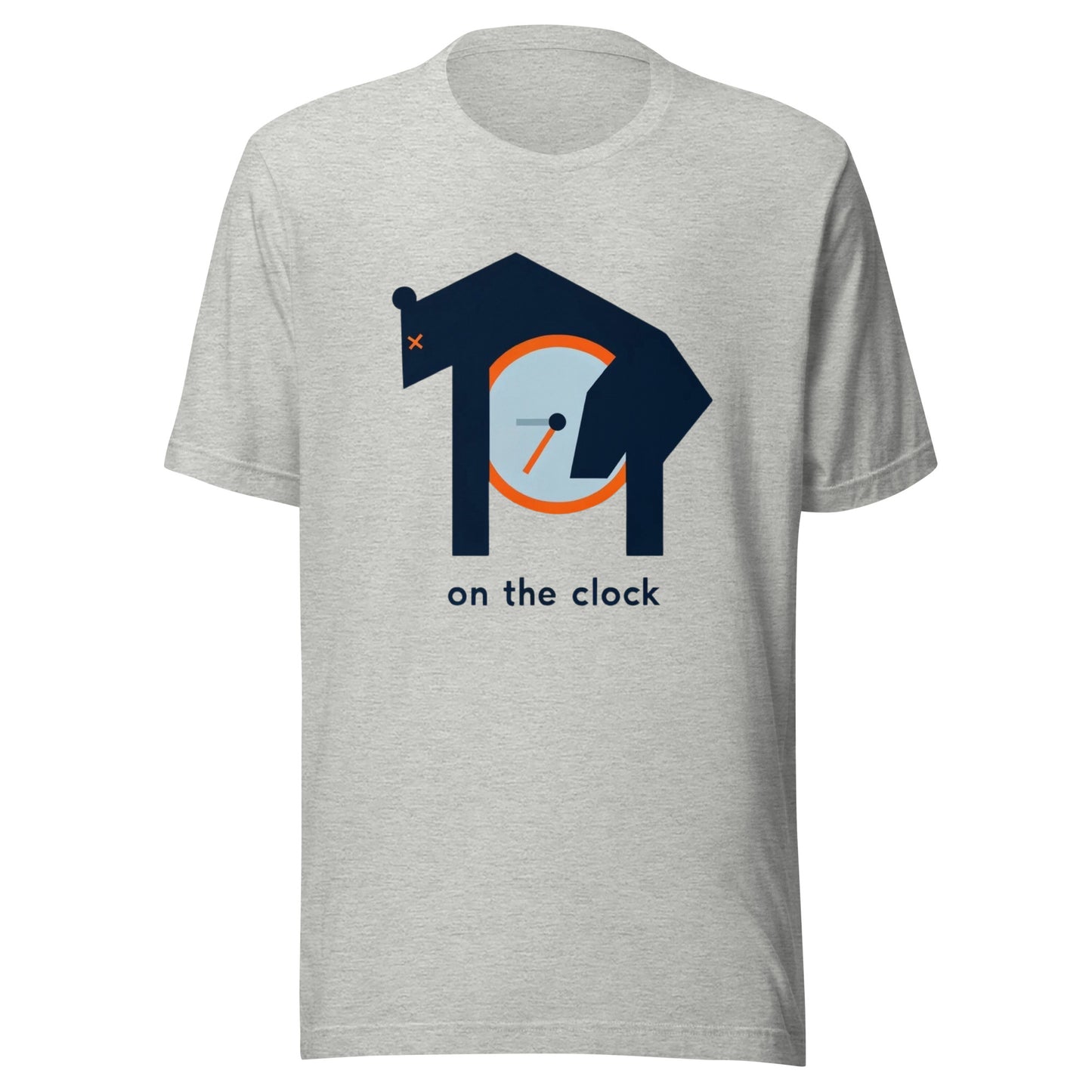 Draft Passed Out Bear "On The Clock" Minimalistic Graphic Tee Unisex t-shirt